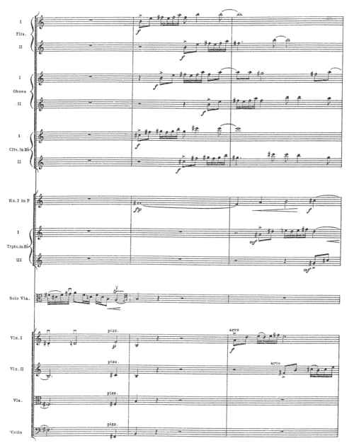 Bartok excerpt from full score