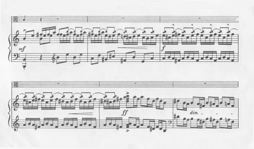 example from Bartok viola concerto